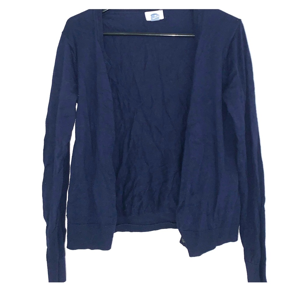 Bevy blue button cardigan